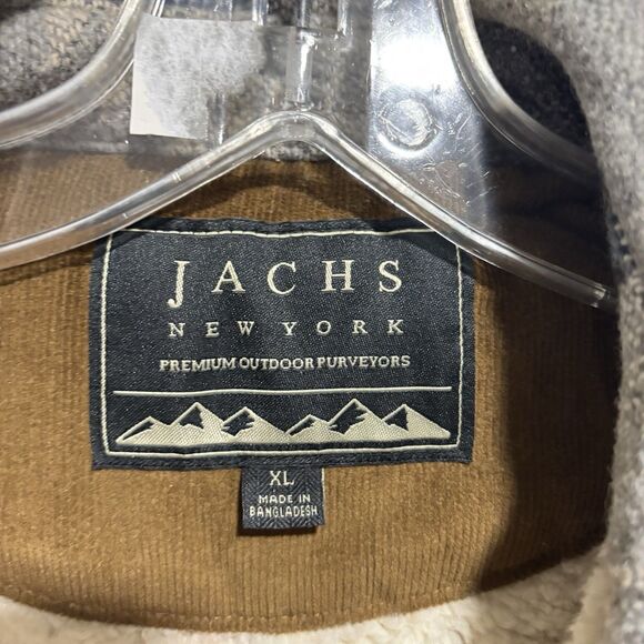 Jachs Men's Shirt Jacket Regular Fit Wool Blend Exterior Tan Size XLarge OUTDOOR - Picture 4 of 12